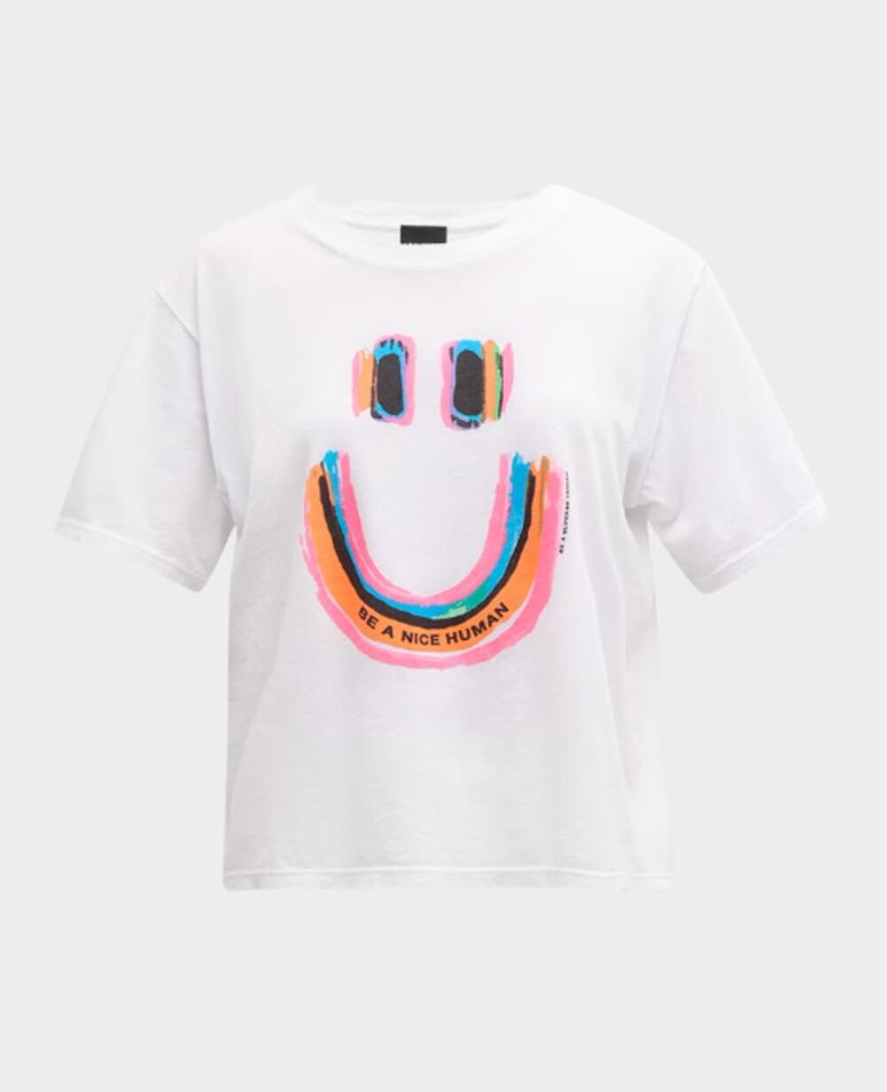 Le Superbe Smiley Summer Love Be Kind HUmanTee Shirt Short Sleeve Size Medium M